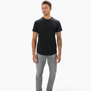 Cuts Pima Crew Curve-Hem